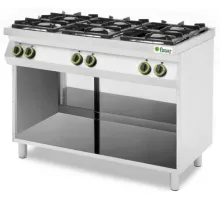 6-комфорочная газовая плита с дверцами