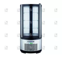 Refrigerateddisplay Round Ventilatedilato Stainless Steel +2+8°C 100 L