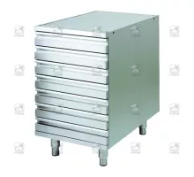 Inox Drawers 520 x 800 x 810 mm