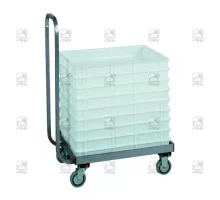 Pizza Dough Containers Trolley Handle 72 x 42 x 96 cm