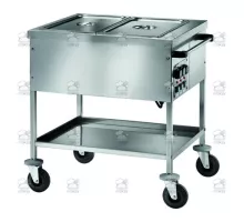 HEATED TROLLEY 1xGN1/1 -DIFF. TEMP 2 x GN1/1 - 200(h) mm.