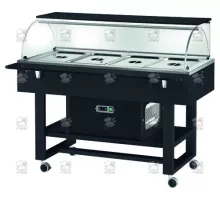 REFRIGERATEDWOODEN DISPLAY 4xGN1/1 -5°+5°C 4 x GN1/1 - 150(h) mm.