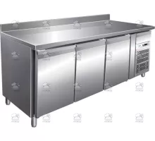 Refr. Counter Ventilated -2+8°C With Backsplugash 417 L