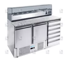 Aukstuma picas galds ventilējams -2+8°C 257 l
