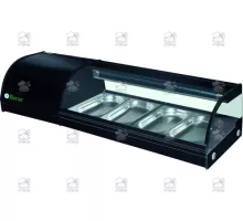 Sushi aukstuma vitrīna vitrīna 0+6°C containers 4x GN1/3 - 20L