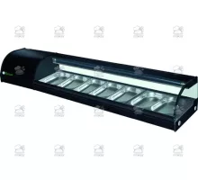 Sushi aukstuma vitrīna vitrīna 0+6°C containers 7x GN1/3 - 36L