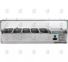 Aukstuma picas galds ventilējams +2+8°C n.5 x GN1/4
