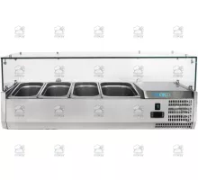 Aukstuma picas galds ventilējams +2+8°C n.3 x GN1/3 + n.1 x GN1/2