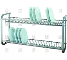 STAINLESS STEEL WALL PLATE HOLDER 104x30x55h Ø23 cm. plates