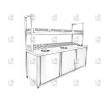 Custom stainless steel trolley