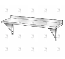 Custom stainless steel wall shelf