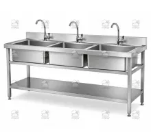 Custom stainless steel washing table