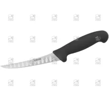 Boning knife scalloped edge 13 cm, black