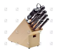 Knife block, 8 pcs., black, Giesser, 9892 b