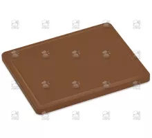 Euro griešanas dēlītis, noapaļotām malām, brūns, Giesser, 896870 53 br