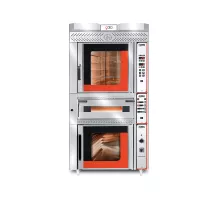 Convection oven -5 shelves (5x 40 x 60cm) - incl. hood & prover with glass door | 9,5 kw+6 kw- 3nac| 400v