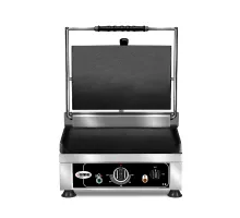 Contact grill - ▲ & ▼ smooth - with cast iron grill plates, drip tray and temperature control 50° - 300° c