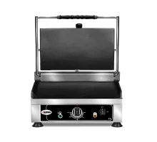 Contact grill - ▲ & ▼ smooth - with cast iron grill plates, drip tray and temperature control 50° - 300° c