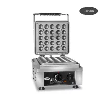 Vafeļu panna lokmia -d - 1x (ø 25 x 3,5cm x 1,7cm / 3,4cm) - 50° līdz 300°c no cieta lietā čuguna cepšanas plāksnes - apkārtējais pilināšanas paplāksnis