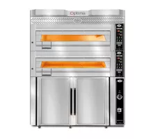 Bakery & confectionery oven including hood & prover - internal insulation made of rock woole & refractory stone | 2x 7,5 kw, 3nac | 400v