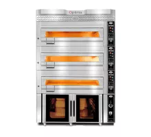 Bakery & confectionery oven including hood & prover - internal insulation made of rock woole & refractory stone | 3x 7,5 kw, 3nac | 400v