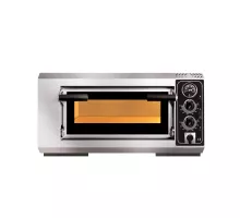 Pizza oven electric - 1x ø 39cm | 3,5 kw | 230v - stainless steel 1 deck