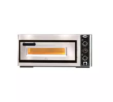 Пицца-печь с термометром электрическая-1x ø 39см | 3,5 кВт | 230В - из нержавеющей стали 1 уровень м. высота 18см