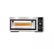 Pizzaoven electric - 4x ø25cm | 4 kw, 3nac | 400v - stainless steel 1 deck