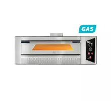 Gas-pizzaoven - 9x ø40cm | 10kw | 400v - stainless steel 1 deck