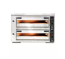 Pizzaoven - electric - 4+4x ø33cm | 10kw,3nac | 400v - stainless steel 2 decks