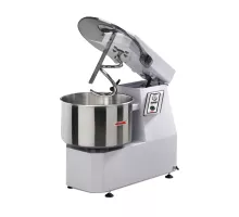 Тестомесильная машина 62 л / 50 кг 400 В - поднимающаяся голова и фиксированная чаша - двухскоростная / включает спираль, крышку, делитель и сковороду из нержавеющей стали