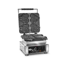 Waffle iron ti amo - 4x (13,2 x 12,5 x 2,4cm) - interchangeable baking plate very easy to assembly - 50° to 300°c - easy cleaning