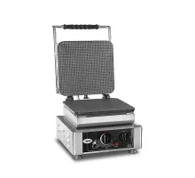 Waffle iron gelato - 1x (23 x 23cm) - interchangeable baking plate very easy to assembly - 50° to 300°c - easy cleaning