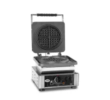 Amerikāņu vafeļu panna - 1x (ø16 x 1,5cm) - maināma cepšanas plāksne, ļoti viegli saliekama - 50° līdz 300°c - viegla tīrīšana