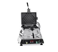 Vafeļu cepšanas panna rondo - 2x (10.8 x 17.4 x 1.4cm) - maināma čuguna cepšanas plāksne - 180° rotējama - 50° līdz 300°c - nerūsējošā tērauda korpuss - ar taimeri