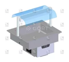 Refrigerated static well, integrated control panel 2, 870x700x596 mm, Series 700