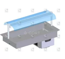 Refrigerated static well, integrated control panel 4, 1520x700x596 mm, Series 700