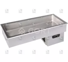 Refrigerated static well, integrated control panel, Line 600 4, 1380x600x635 mm