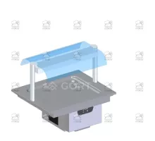 Refrigerated static top, integrated control panel, 730x700x520 mm, Series 700