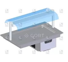 Refrigerated static top, integrated control panel, 1060x700x520 mm, Series 700