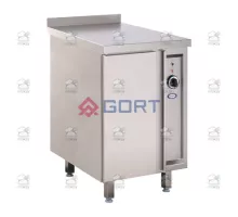 Siltuma skapis ar verams viens durvis un plaukts or GN 1/1 container runners, 550x600x850 mm