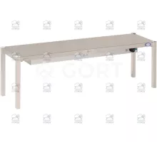 Viena līmeņa apsildāma virsbūve ar LED apgaismojumu, 1000x350x405 mm
