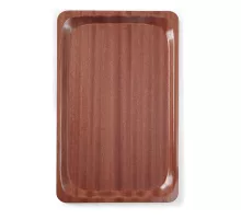 Serving tray, rectangular, non-slip, laminated, GN 1/1, Mahogany, 325x530mm, 