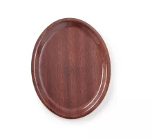 Serving tray, oval, non-slip, laminated, Mahogany, 200x265mm, 