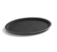 Polyester tray, non-slip, oval, 210x290mm, 
