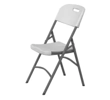Krēsls, salokāms, Maksimālā kravnesība 180 kg., Balts, 540x440x(H)840mm, 