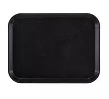 Polypropylene fast food tray, medium., Cambro, black, Black, 300x410x(H)19mm