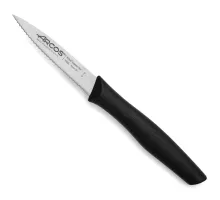 Paring knife, pointed, serrated NOVA series, Arcos, NOVA, Black, (L)200mm, Serrated