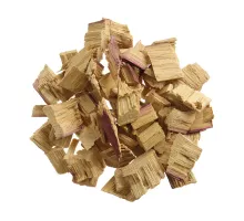Smoking chips, red wine