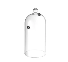 Stikla kupols ar ventilācijas atveri, Iegarens stikla kupols, ø130x(H)282mm, 